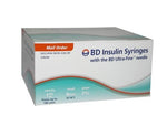 A MedPlus insulin syringe, designed specifically for the diabetes market, featuring a needle and efficient syringe mechanism - BD Insulin Syringes.