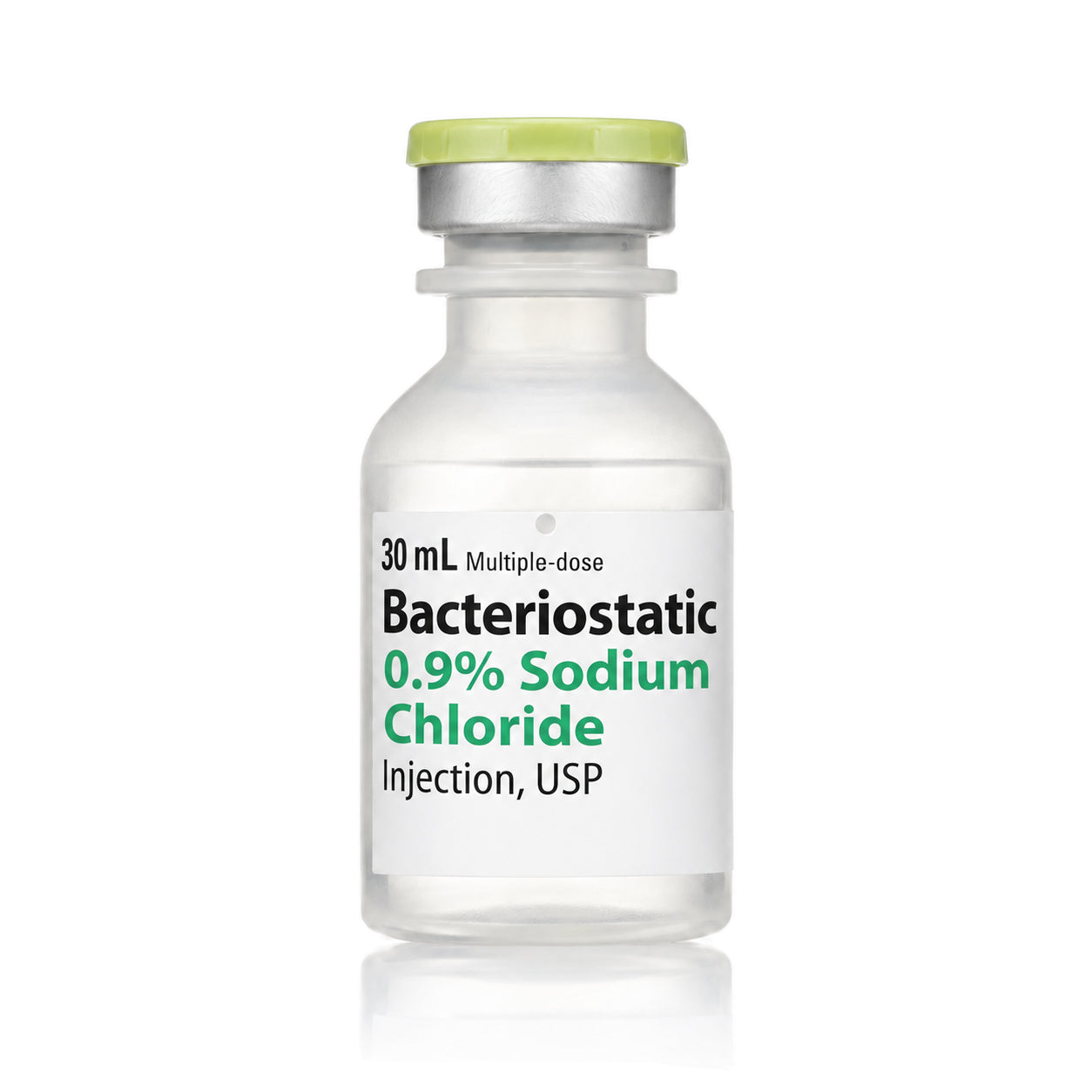 Hospira / Pfizer bacteriostatic saline, 30 mL reference vial