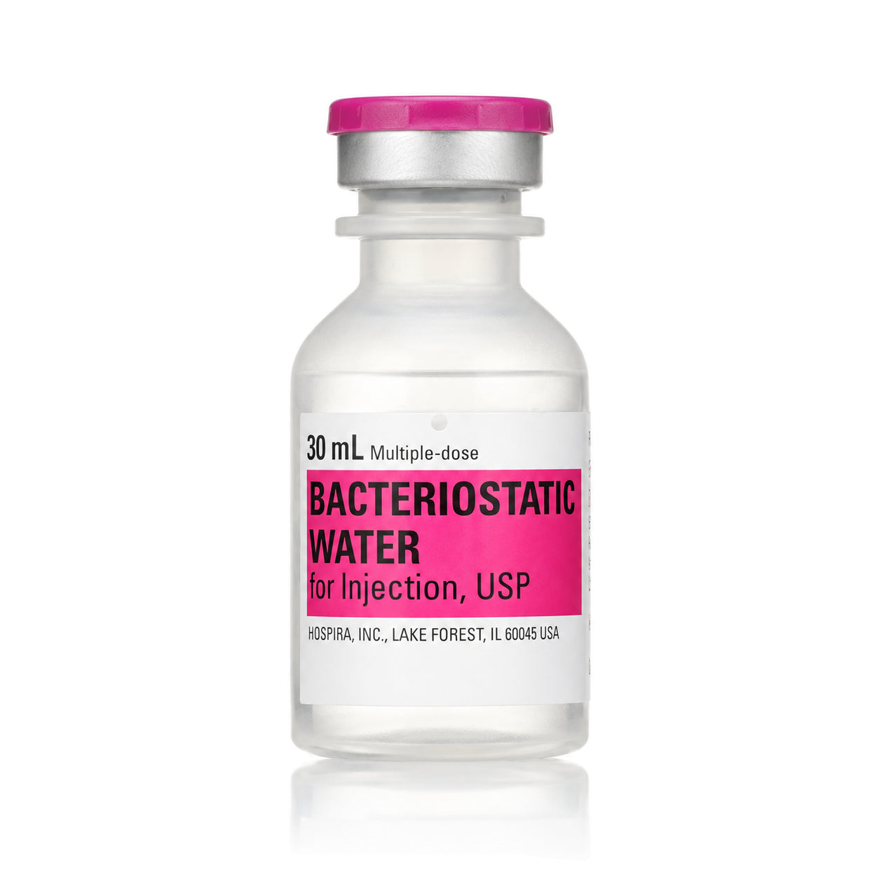 Hospira / Pfizer bacteriostatic water, 30 mL reference vial
