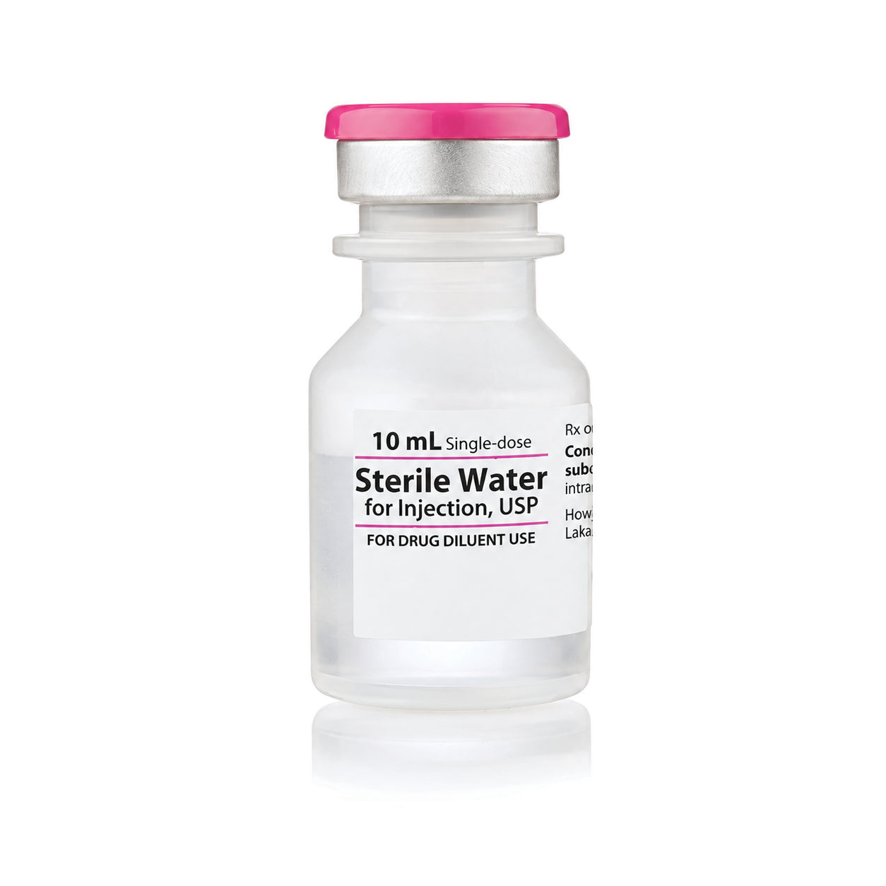 Hospira / Pfizer sterile water, 10 mL reference vial