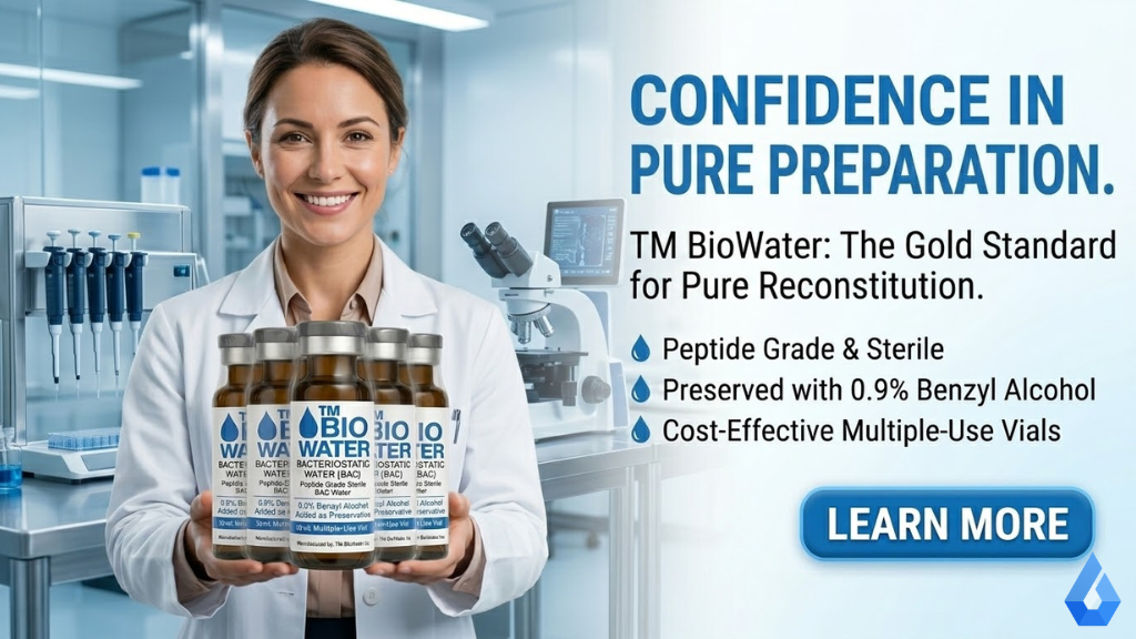 TM BioWater™ - Bacteriostatic Water (BAC) 30mL: Light Protection, Clear Guidance, and Everyday Practicality