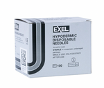A sealed box of MedPlus Exel Disposable Hypodermic Needles 22G x 1½", luer lock compatible, contains 100 individually wrapped sterile needles; expires 5/1/2026. Price rose from $5.62 to $6.54 on 6/10/25.