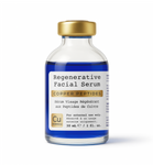 A 30 mL bottle of Dermicu® Regenerative Facial Serum by Dermicu, labeled "Copper Peptides," with a clear dropper cap beside it, containing regenerative anti-aging skincare serum.