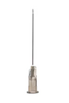 A gray box labeled “Exel Disposable Hypodermic Needles 22G x 1 ½“ - Box” by MedPlus contains sterile, single-use hypodermic needles compatible with luer lock syringes, and includes a quantity of 100.