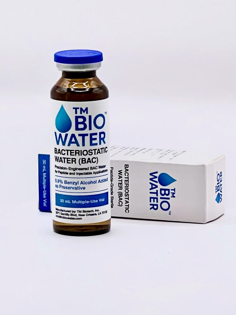 TM BioWater - Bacteriostatic Water (BAC) 30mL - Glass Vial Bacteriostaticwater.com TM BioWater - Bacteriostatic Water (BAC) 30mL - Glass Vial Bacteriostaticwater.com
