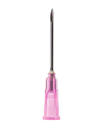 A white and pink box of MedPlus Exel Disposable Hypodermic Needles 18G x 1" contains 100 sterile, single-use luer lock needles; price rose to $6.54 from $5.62 on 6/10/25.