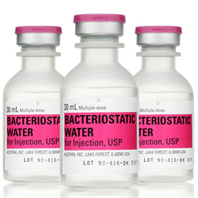 30ml Henry Schein Bacteriostatic Water for Injection (3 pack) for research experiments.