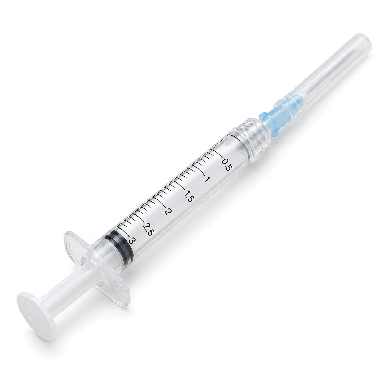 Illustrative general-purpose syringe with a capped needle